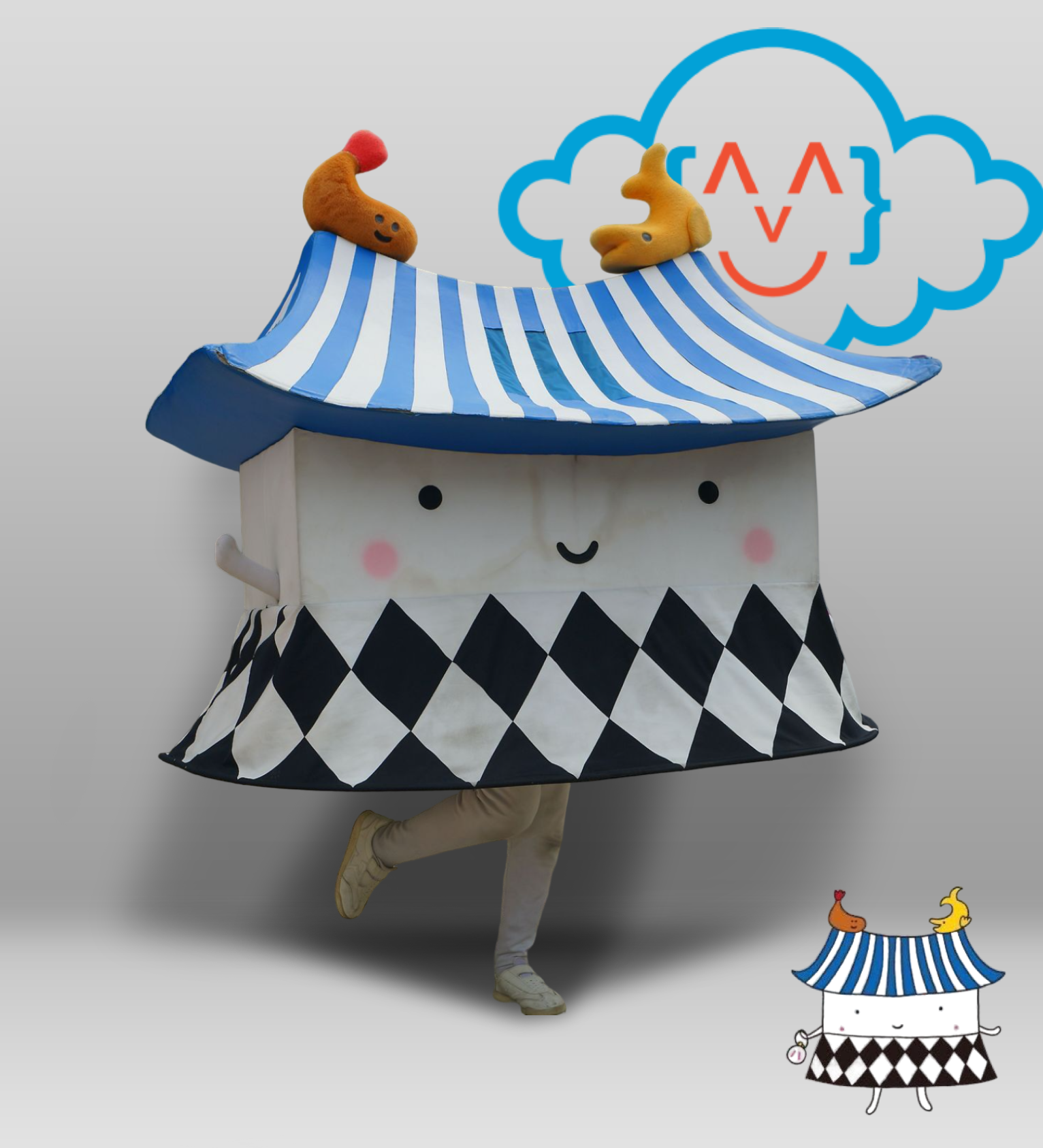 kostum maskot Ebisabeth