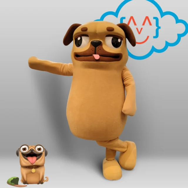 kostum maskot hulk the pug