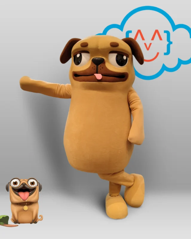 kostum maskot hulk the pug