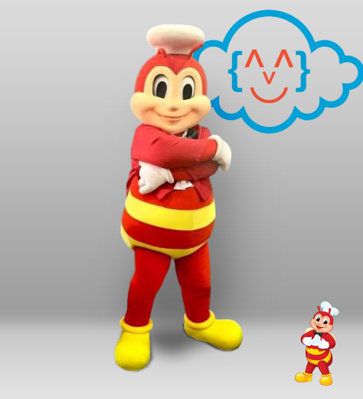 kostum maskot jollibee
