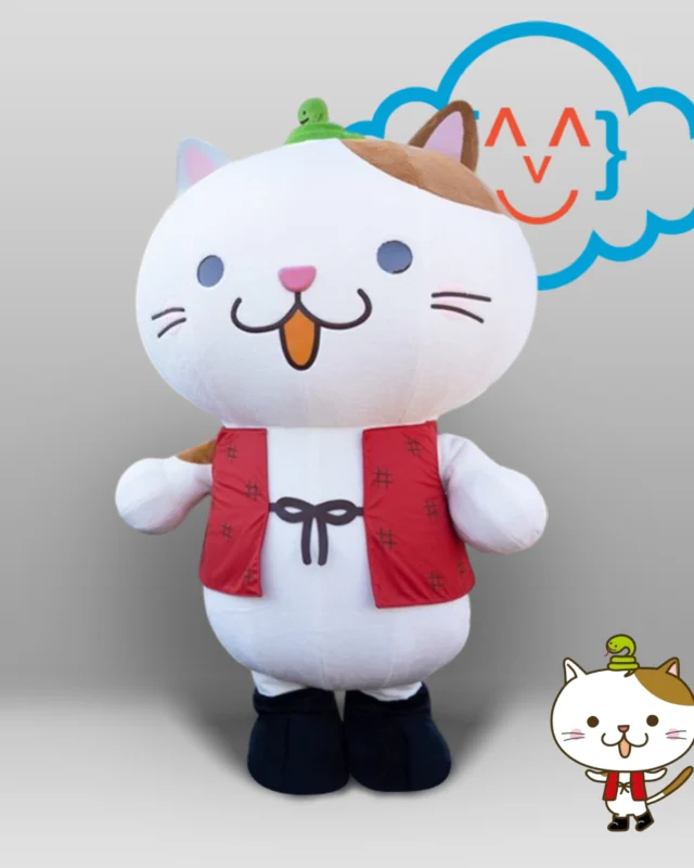 kostum maskot nyankichi