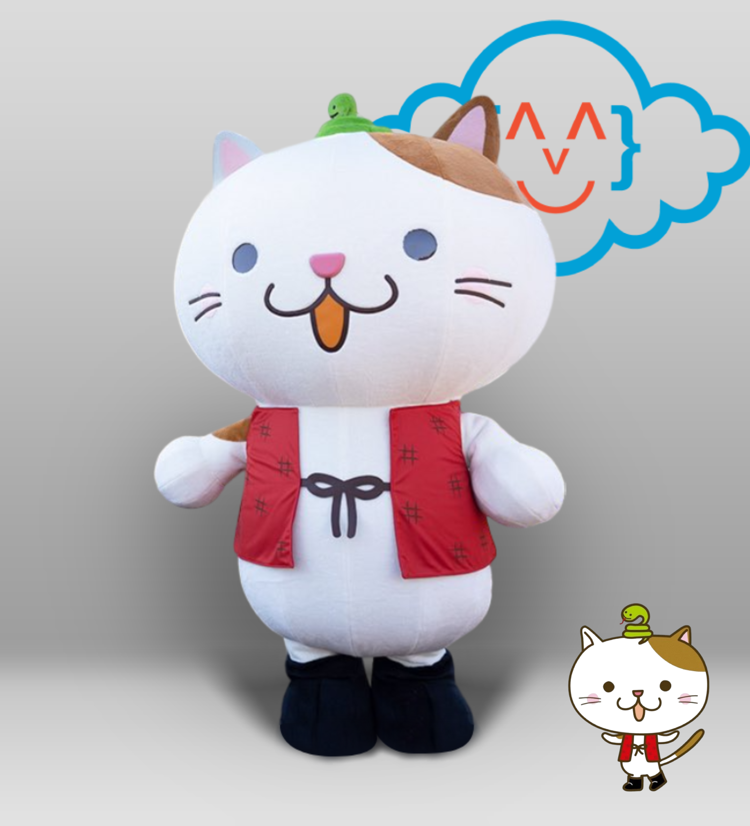 kostum maskot nyankichi