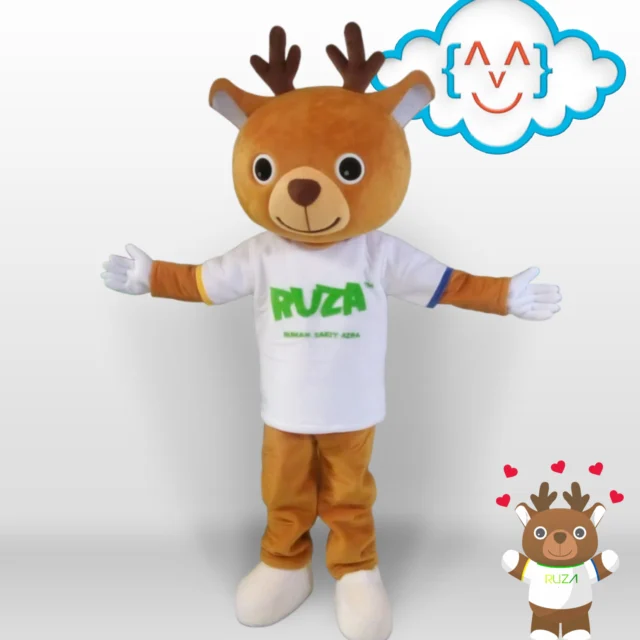 kostum maskot ruza