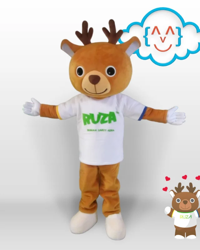 kostum maskot ruza