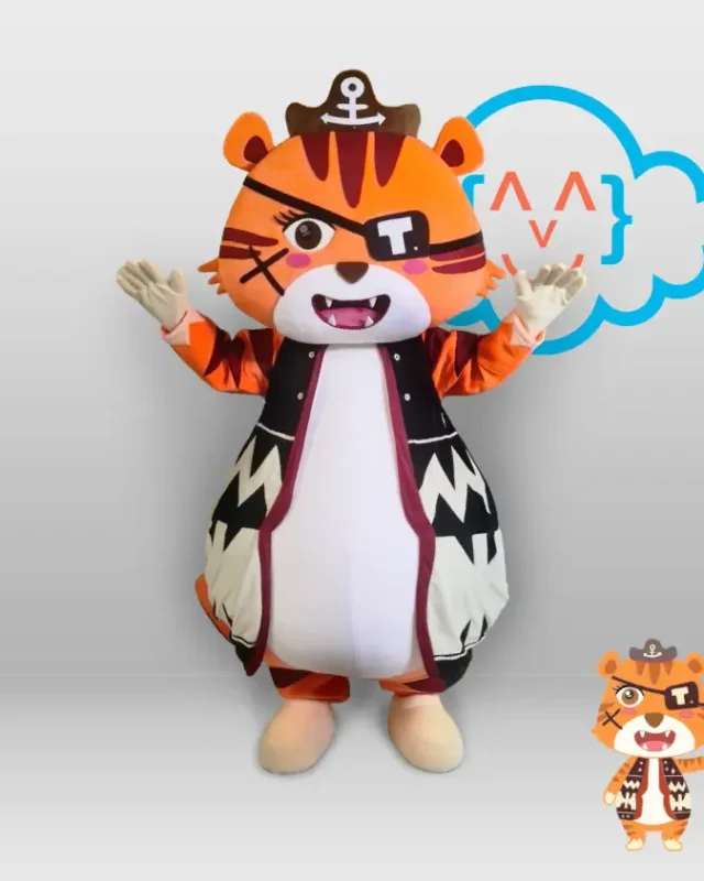 kostum maskot tiger