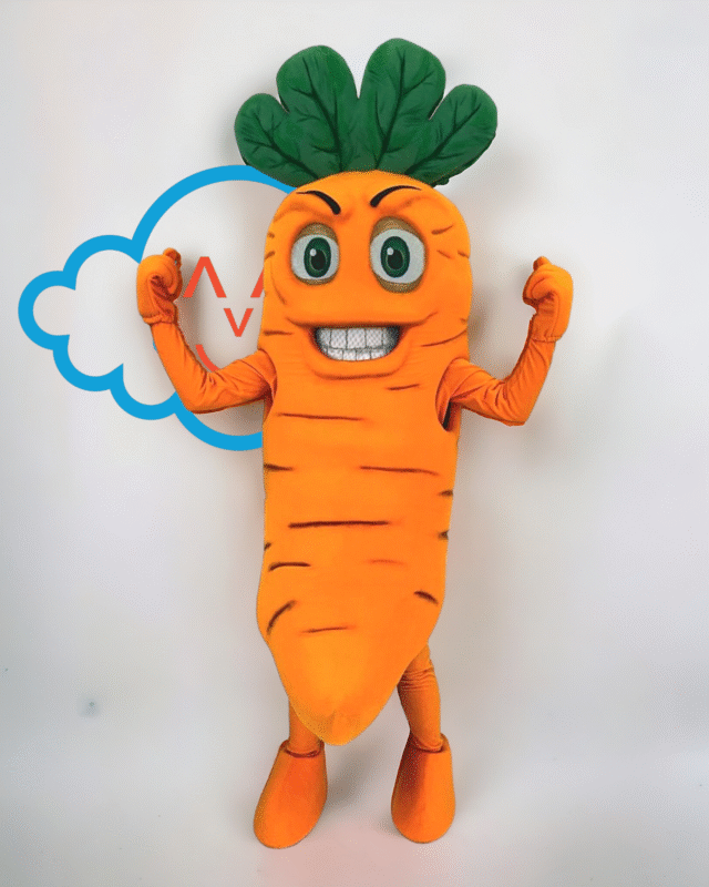 kostum maskot wortel